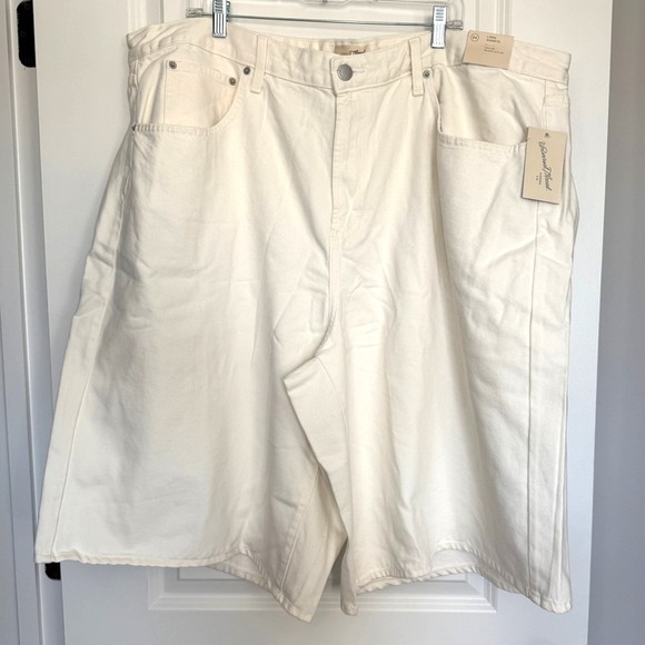 Universal Thread Mens High Rise Long Shorts Cream Plus Size 24 Denim Casual NWOT - Picture 11 of 11